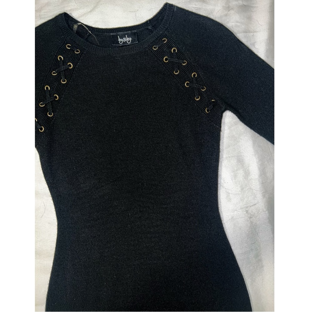 Black Sweater Mini Dress